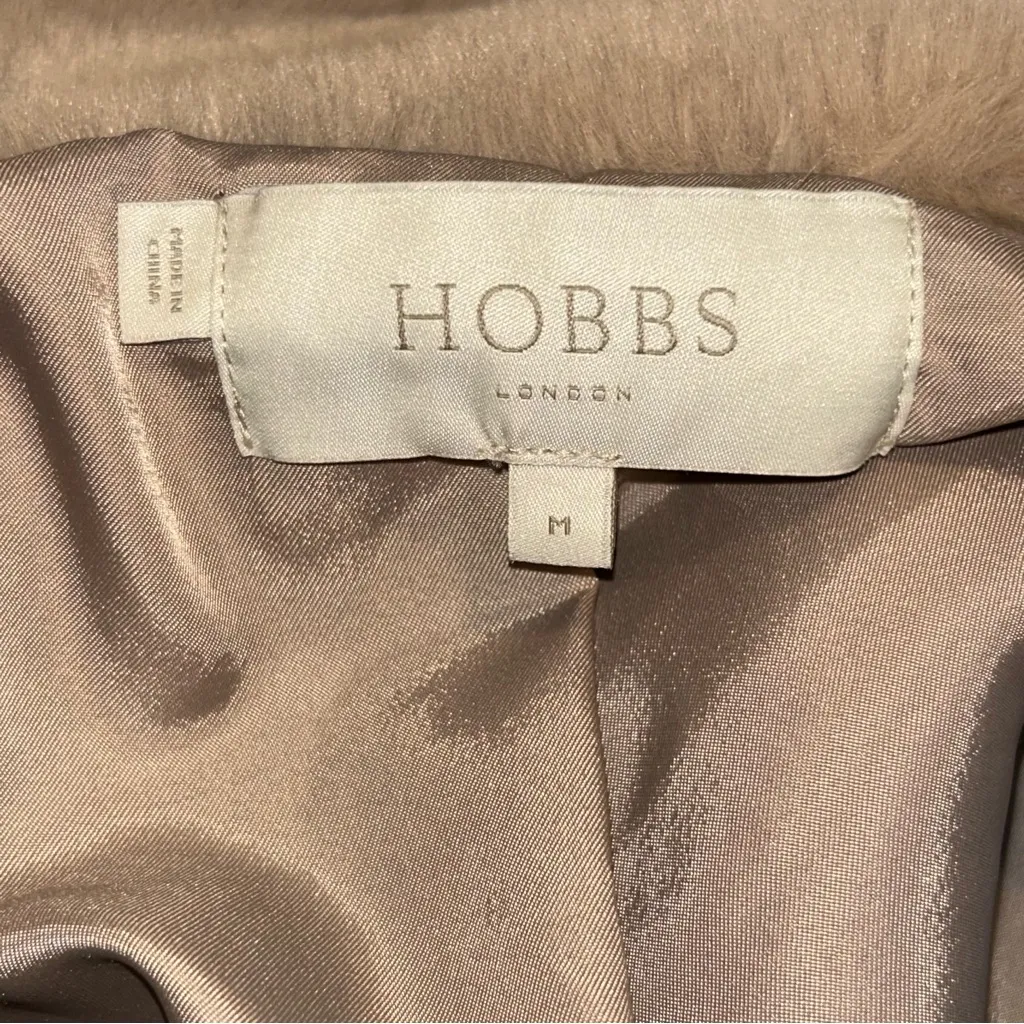 HOBBS LONDON BETHANY Cozy Women's Tan Teddy Jacket - Image 5
