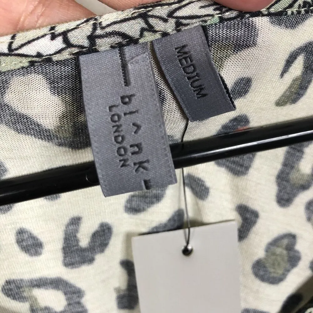 NEW Anthropologie Blank London Size M Sibley Wildlife Animal Print Top Elephant - Image 7