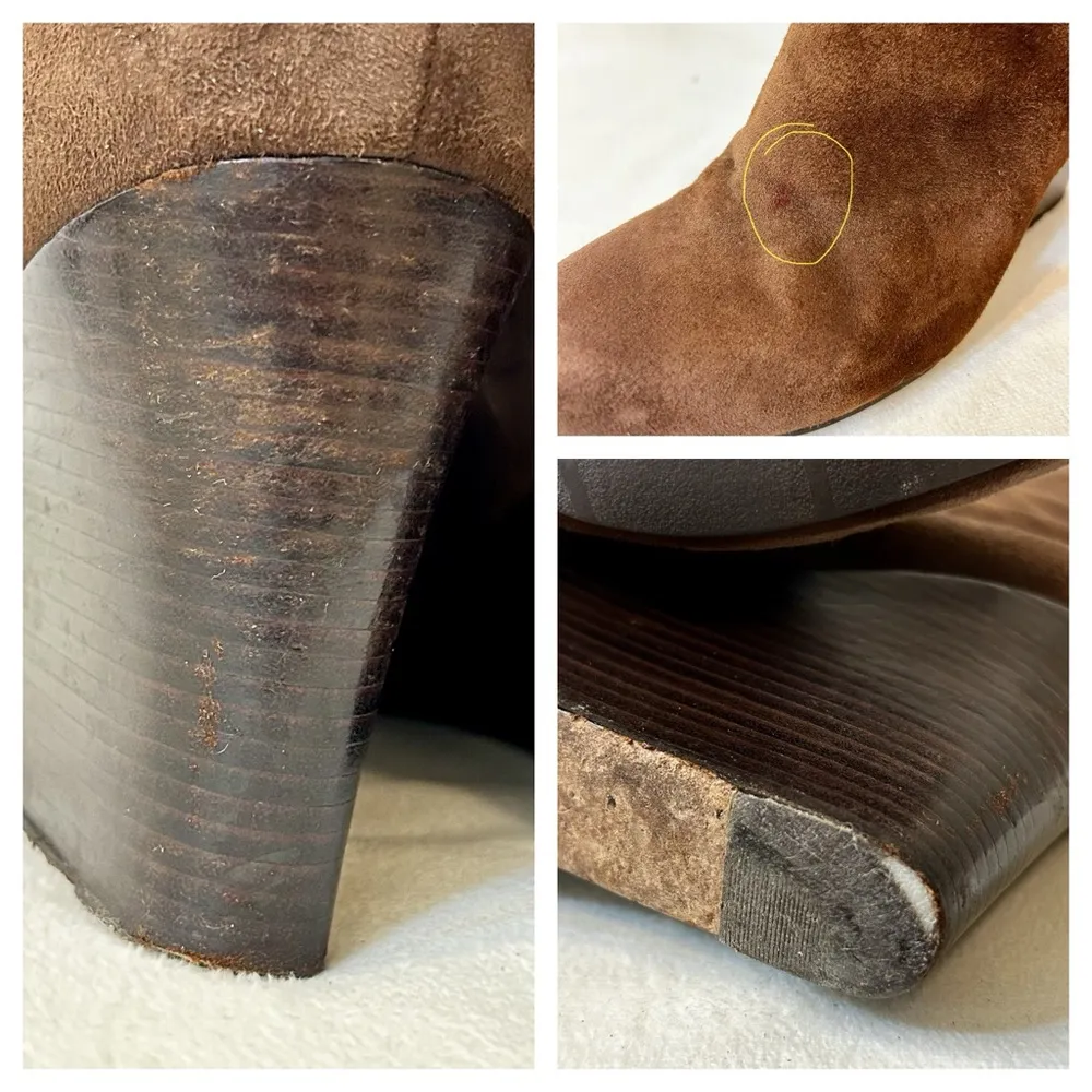 Cole Haan Women’s Cora Wedge Chestnut Suede Boot Size 10 - Image 15