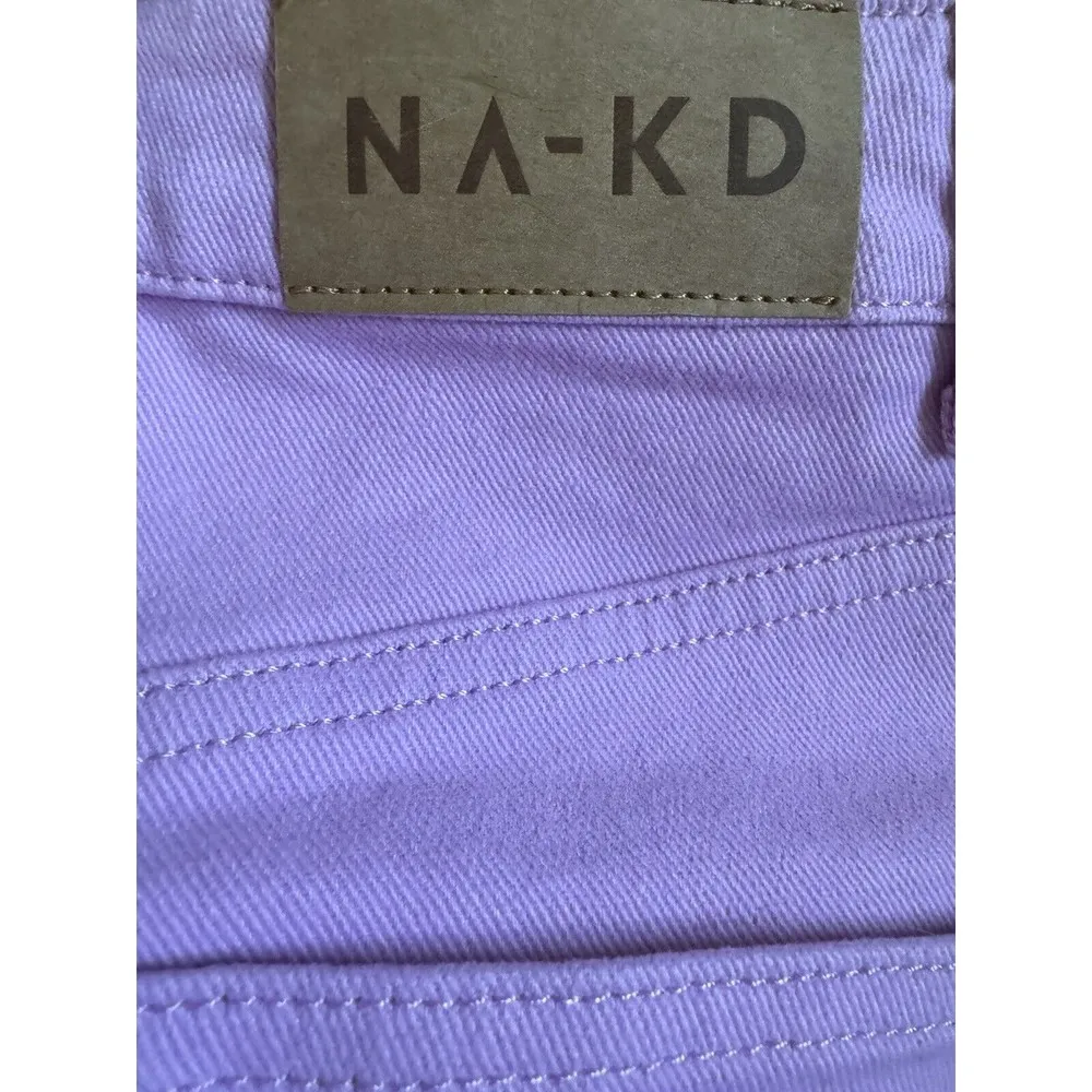 NWT ROMEE STRIJD X NA-KD High Waisted Wide Leg Denim In Light Pink Size 2 (32) - Image 8
