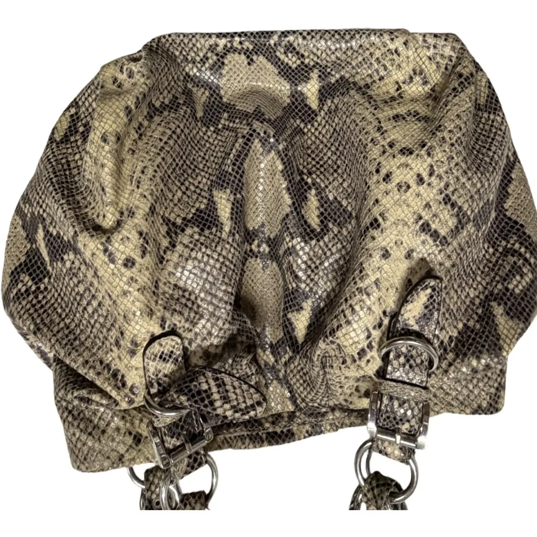 Michael Kors Y2K Slouch Hobo bag silver hardware chain strap retro old money - Image 3