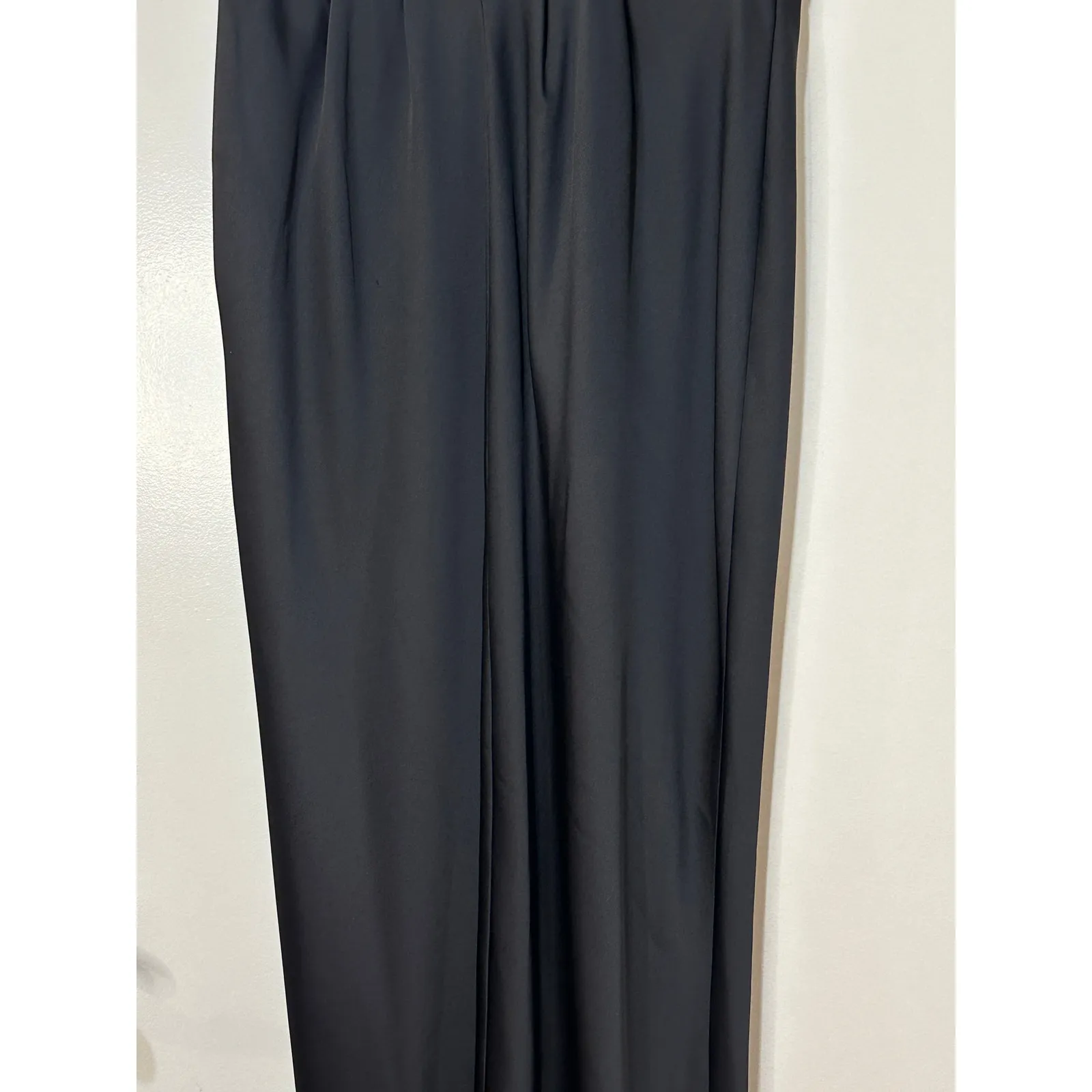 Ramy Brook Quinn Plunge-Neck Gown Dress Black Size 10 NWT Bold Front Slit - Image 12