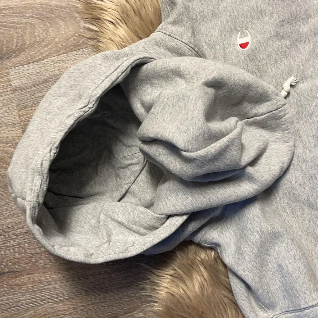 Retro Double Hooded Cropped Sweatshirt/Hoodie Small - Image 9