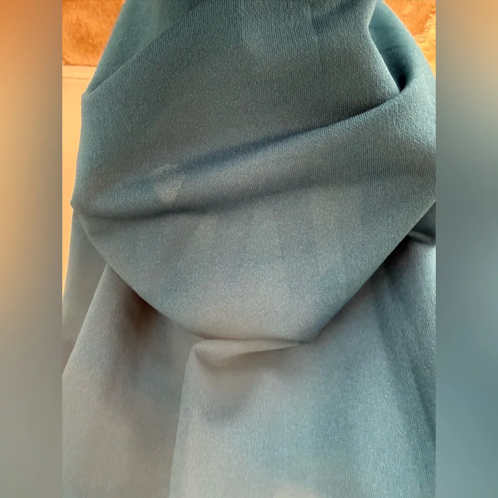 Vintage Georgee Originals Teal Maxi Dress, Size 16 Blue - Image 4