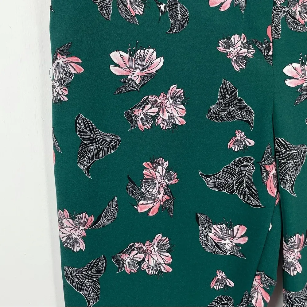 Eliane Rose Emeral Green Floral Trouser Pants Fall - Image 12