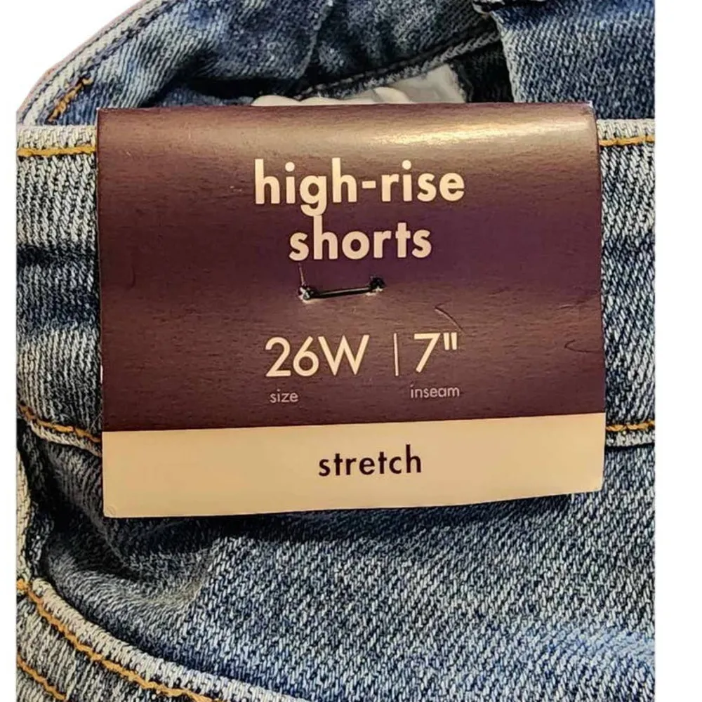 Ava & Viv High-Rise Bermuda Jean Shorts 26W NEW - Image 5