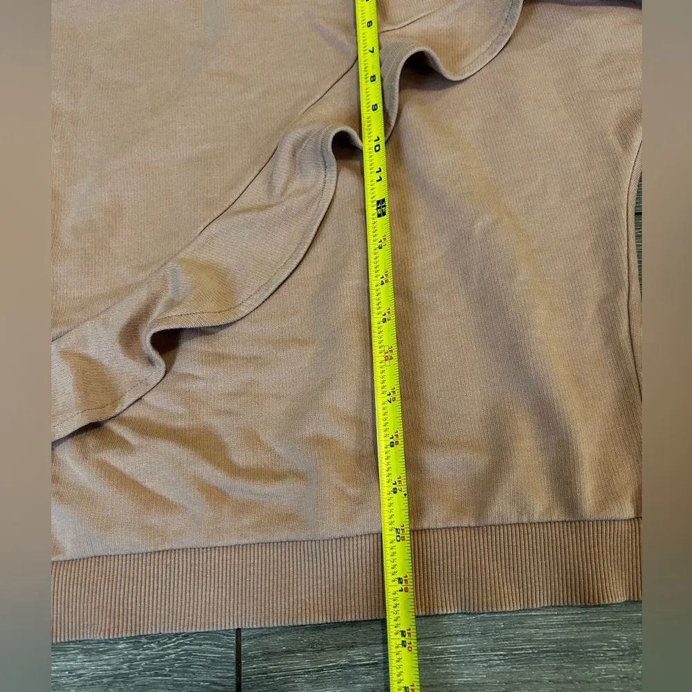 Mango Mauve Pink Ruffle Oversized Crewneck Sweatshirt - Image 5