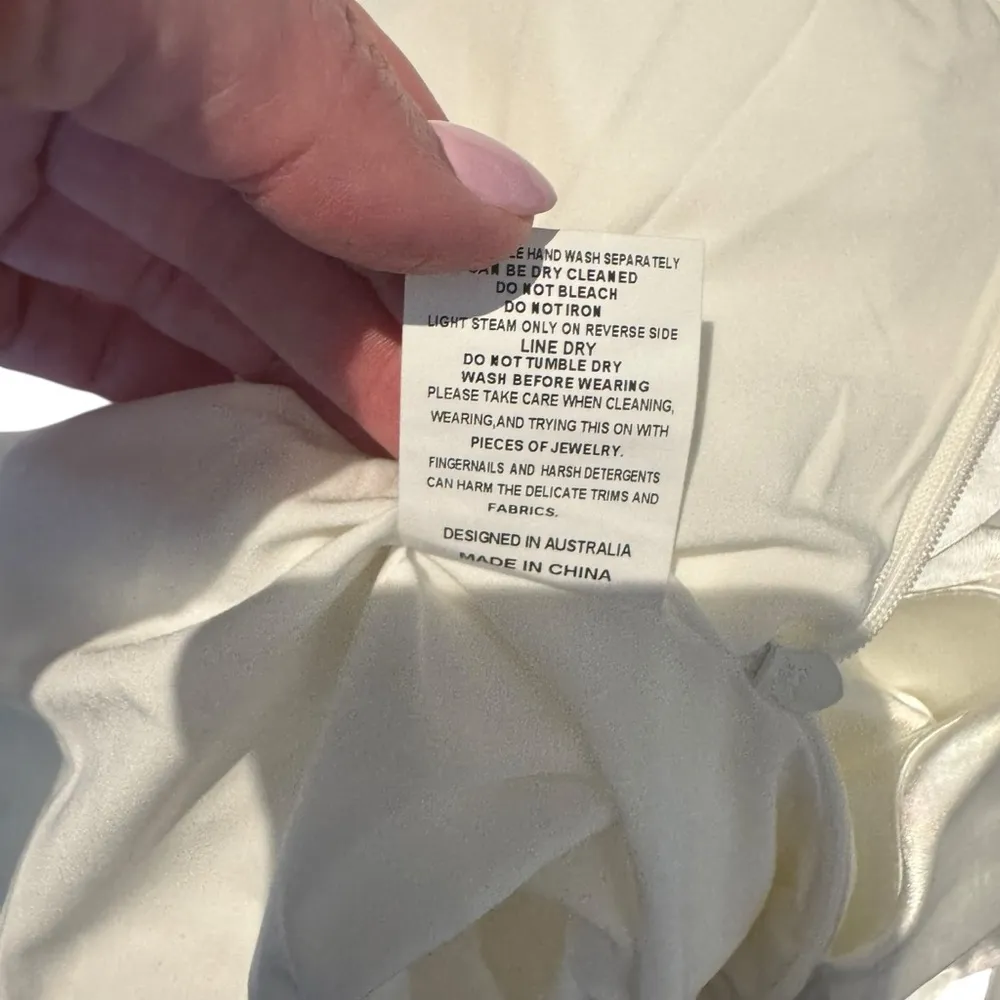 Elliatt x Revolve - NWT Cassini Elegant Ivory One-Shoulder Dress Sz S - Image 13