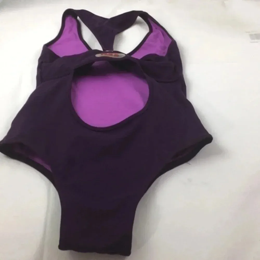 Red sport swim wear S Purple - Image 14
