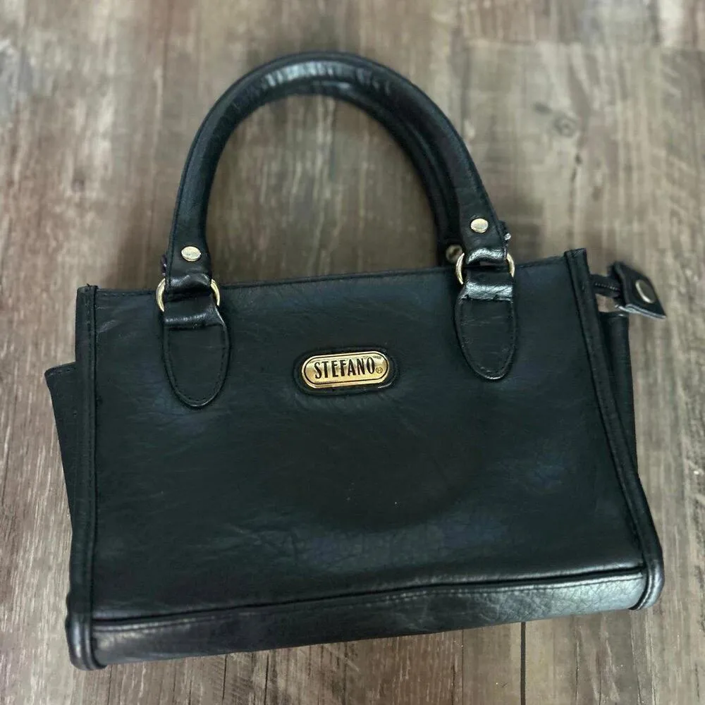 Stefano Vintage Black Handbag in Great Condition! - Image 4