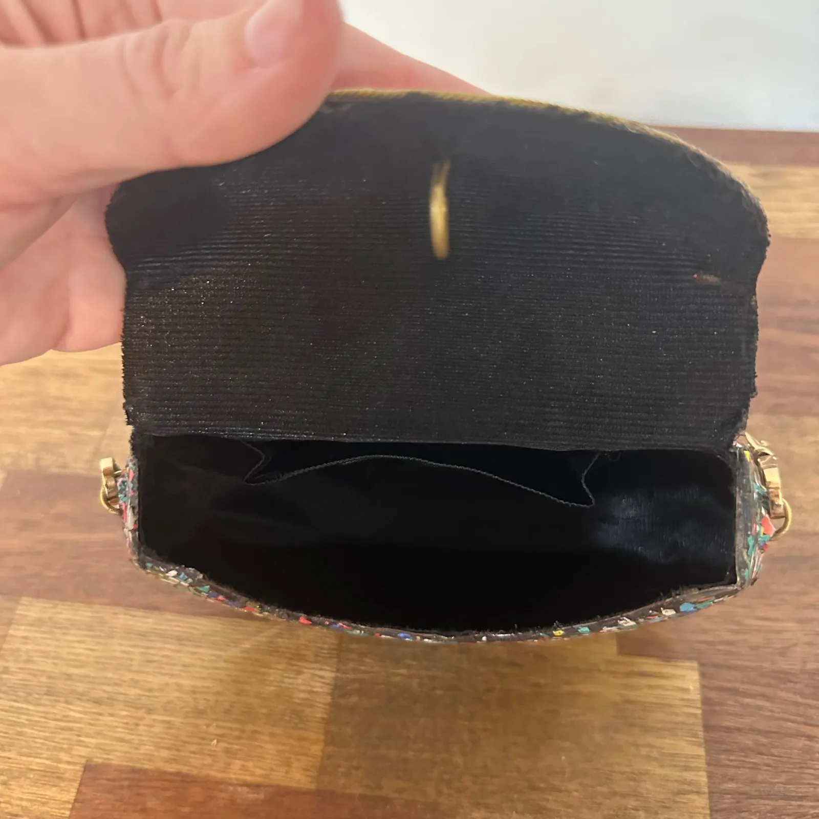 Ramla Handmade Purse Mosaic Sun Tile Clutch Crossbody Studded Small Colorful - Image 6