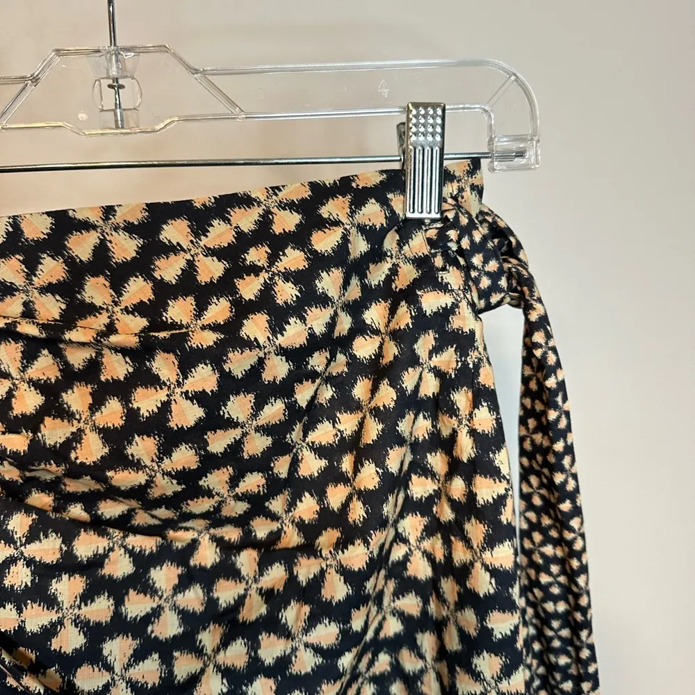 Ba&Sh Wrap Carmen Black Side Tie Floral Boho Casual Skirt Sz XS - Image 4