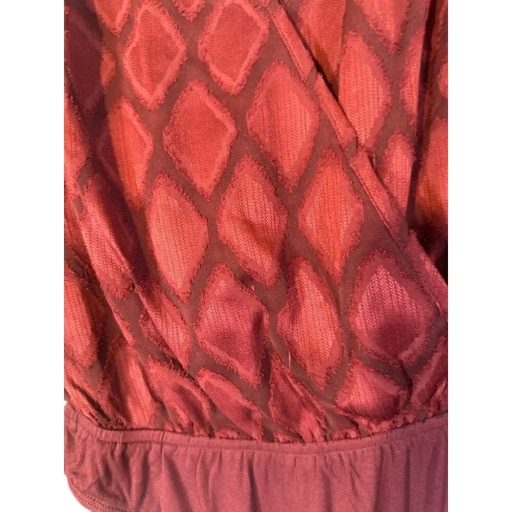Band of the Free Maroon Long Sleeve Diamond Pattern V - Image 3