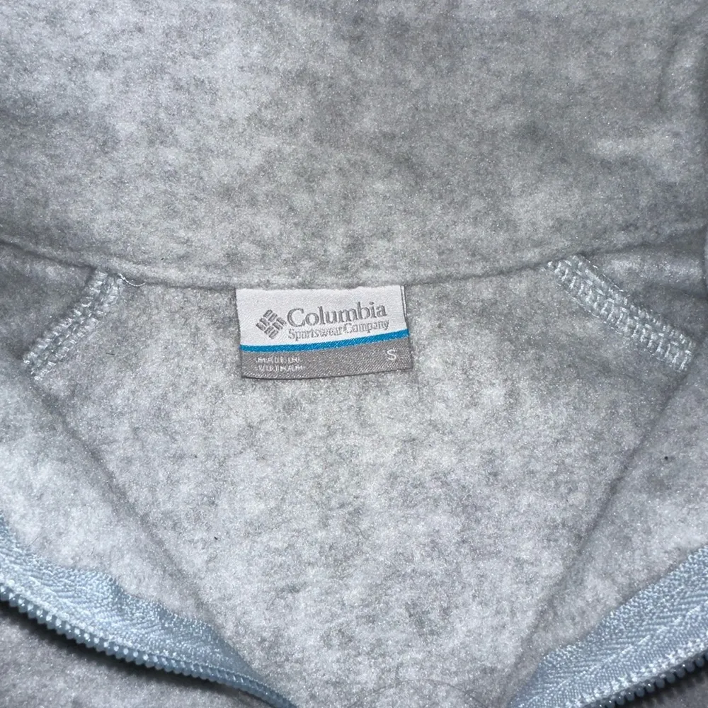Columbia Womens Fleece Jacket Small Gray Full Zip with Pockets NWOT - Image 3