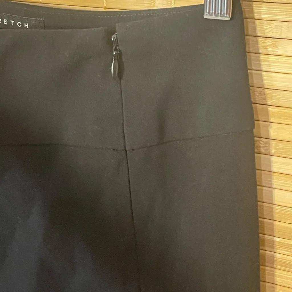 Norton McNaughton  Black A-line skirt white floral embroidery NWT woman’s 14 - Image 4