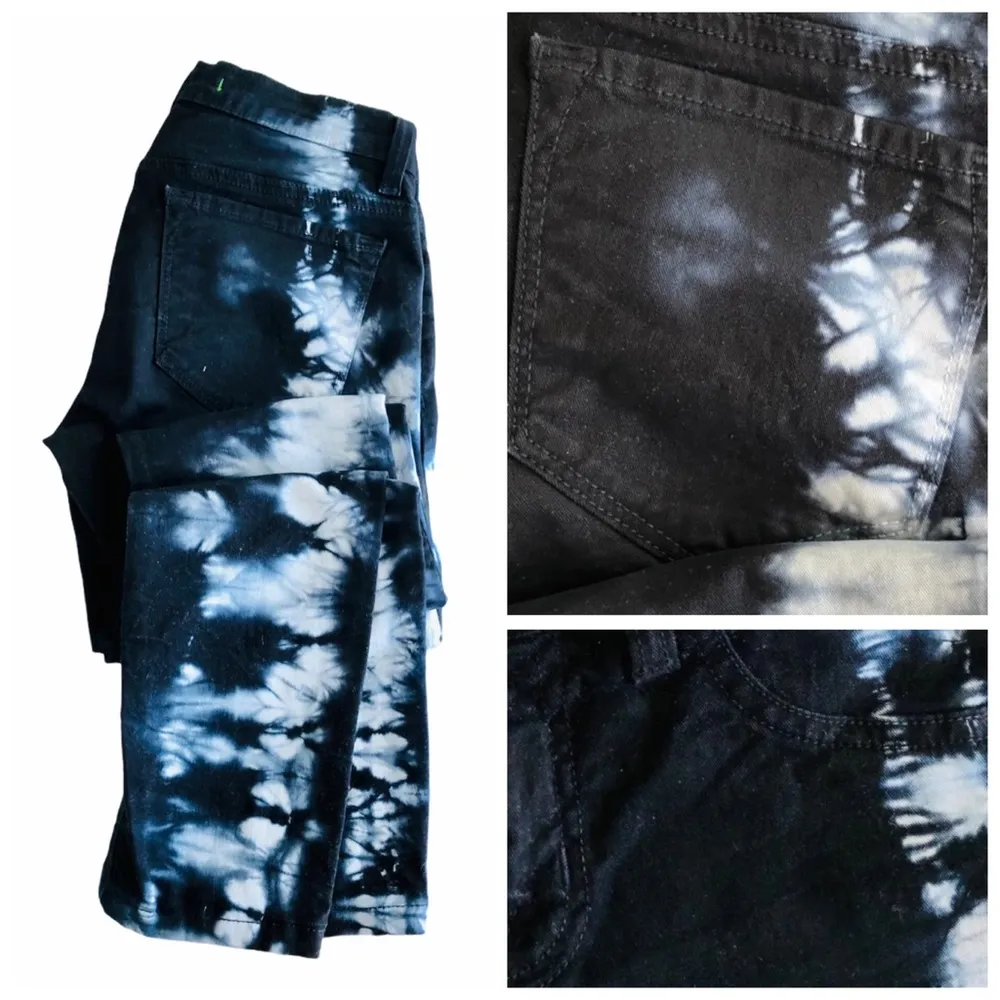 J BRAND Tie Dye Rinse Twill Black Pencil Leg Skinny Jeans, sz. 25 - Image 9