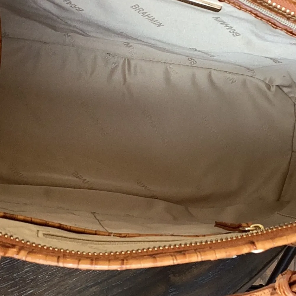 Brahmin Medium Asher Fern Williamette Leather Tote Bag - Image 5