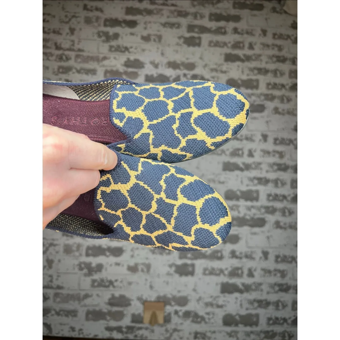 Rothy’s | women animal print navy blue flats - Image 4