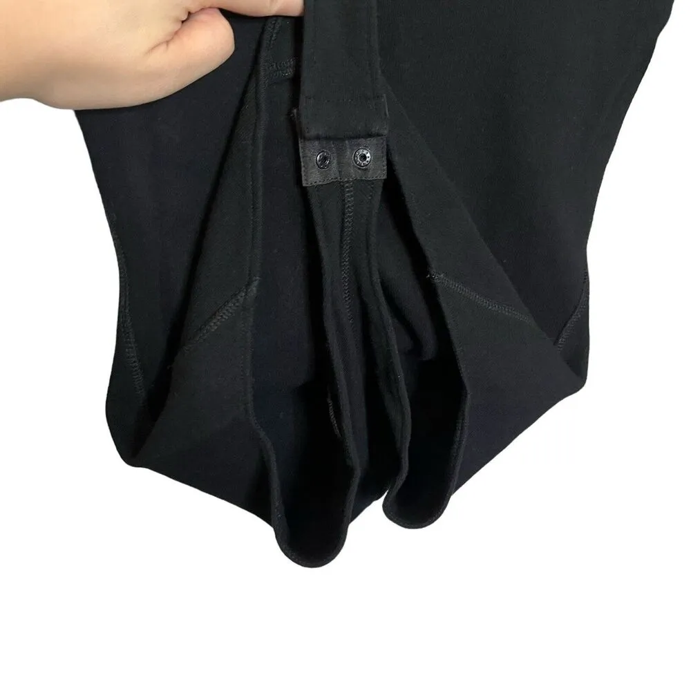 AllSaints Jamie Long Sleeve Bodysuit Black Top Stretch Minimalist Womens Size 4 - Image 7