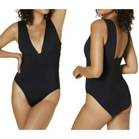 Andie The Mykonos LT One Piece Swimsuit Black Size ST Tall Long Torso New - Image 2