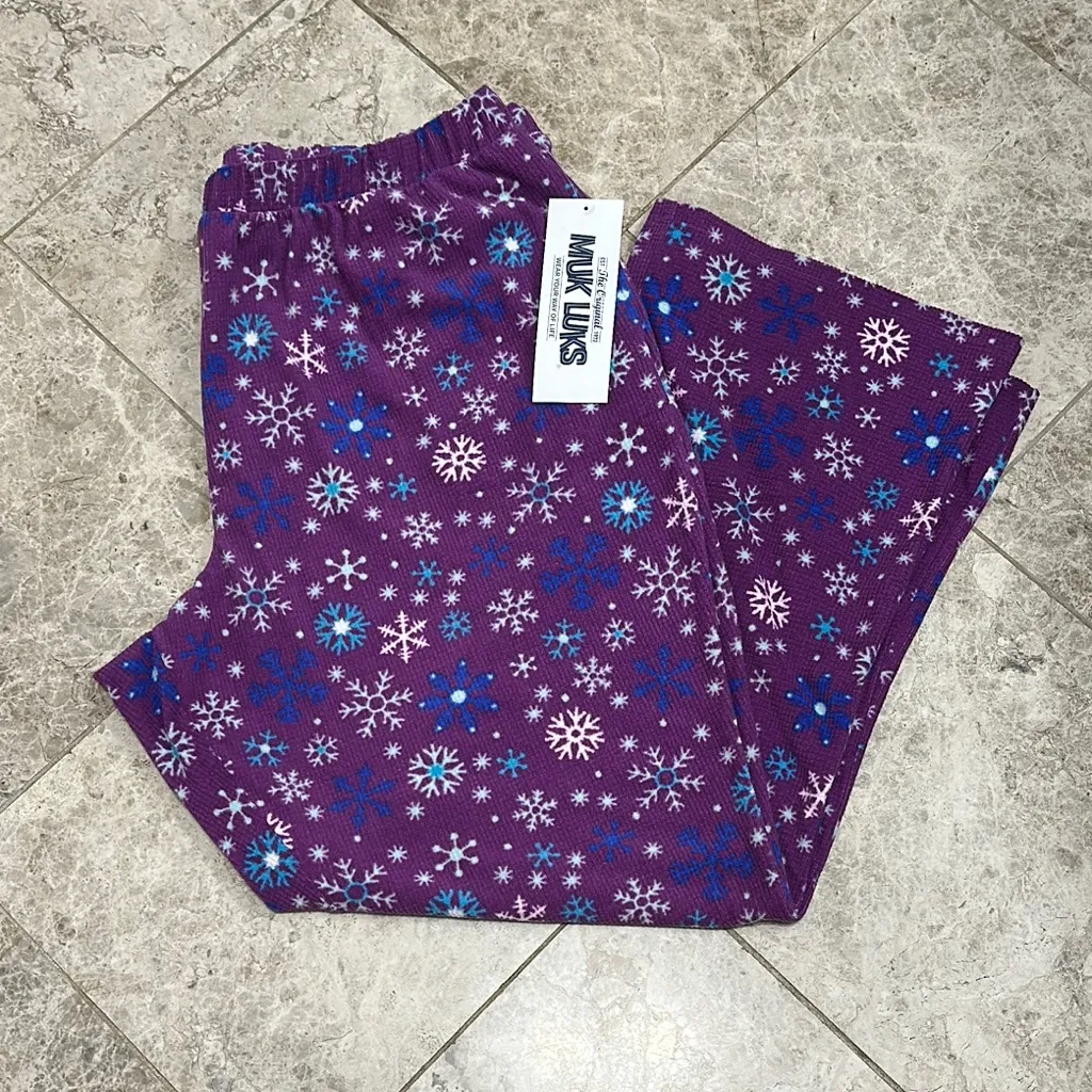 MUK LUKS Thermal Fleece Straight - Image 2