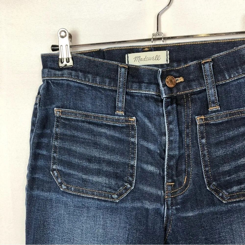 Madewell Cali Demi Bootcut Patch Pocket Cropped Jeans 25 - Image 6