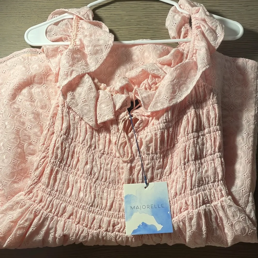 MAJORELLE Nelvin Mini Dress in Baby Pink - Image 10