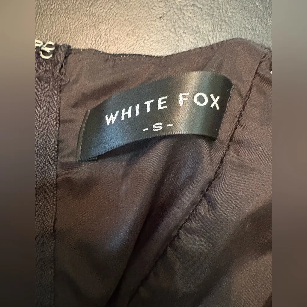 White Fox Boutique Black Sleeveless Bustier 100% Cotton Camisole size S NWOT - Image 5