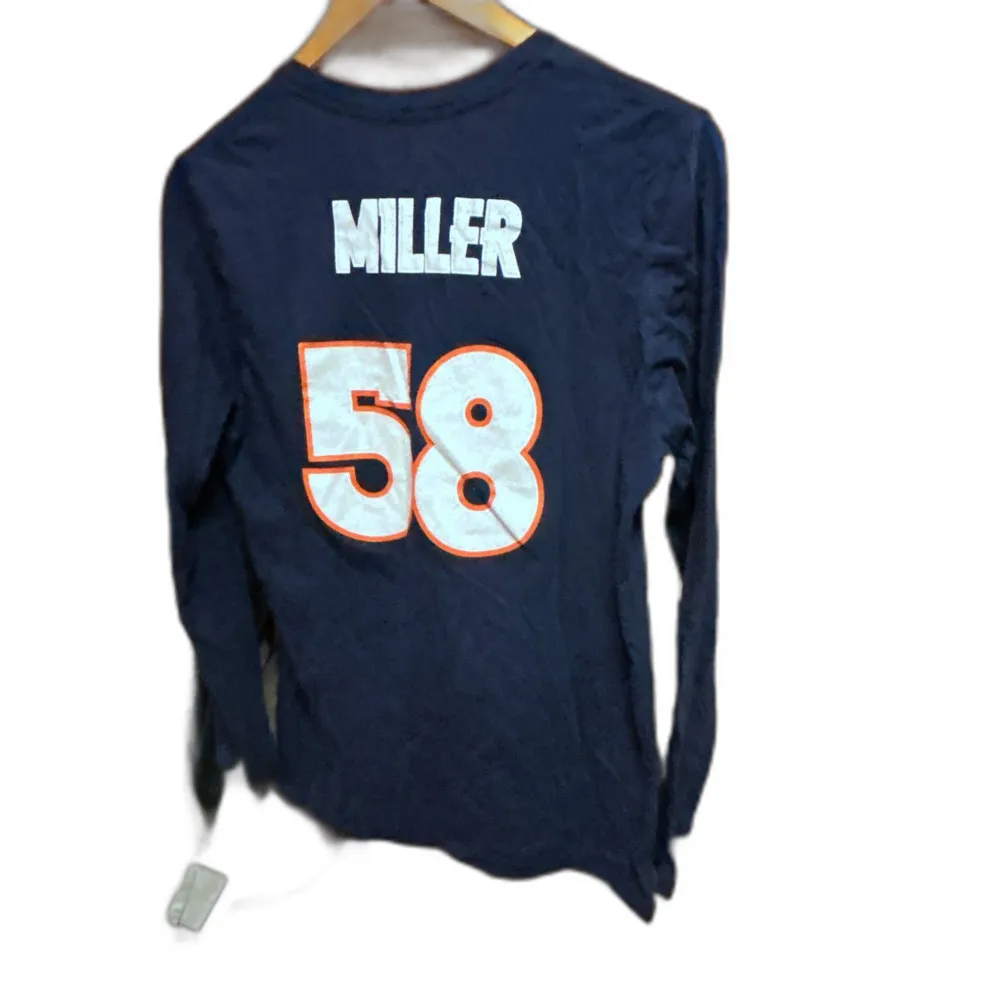 Denver Broncos #58 Von Miller Majestic Fan Fashion Shirt - Women's XL- Navy Blue - Image 3