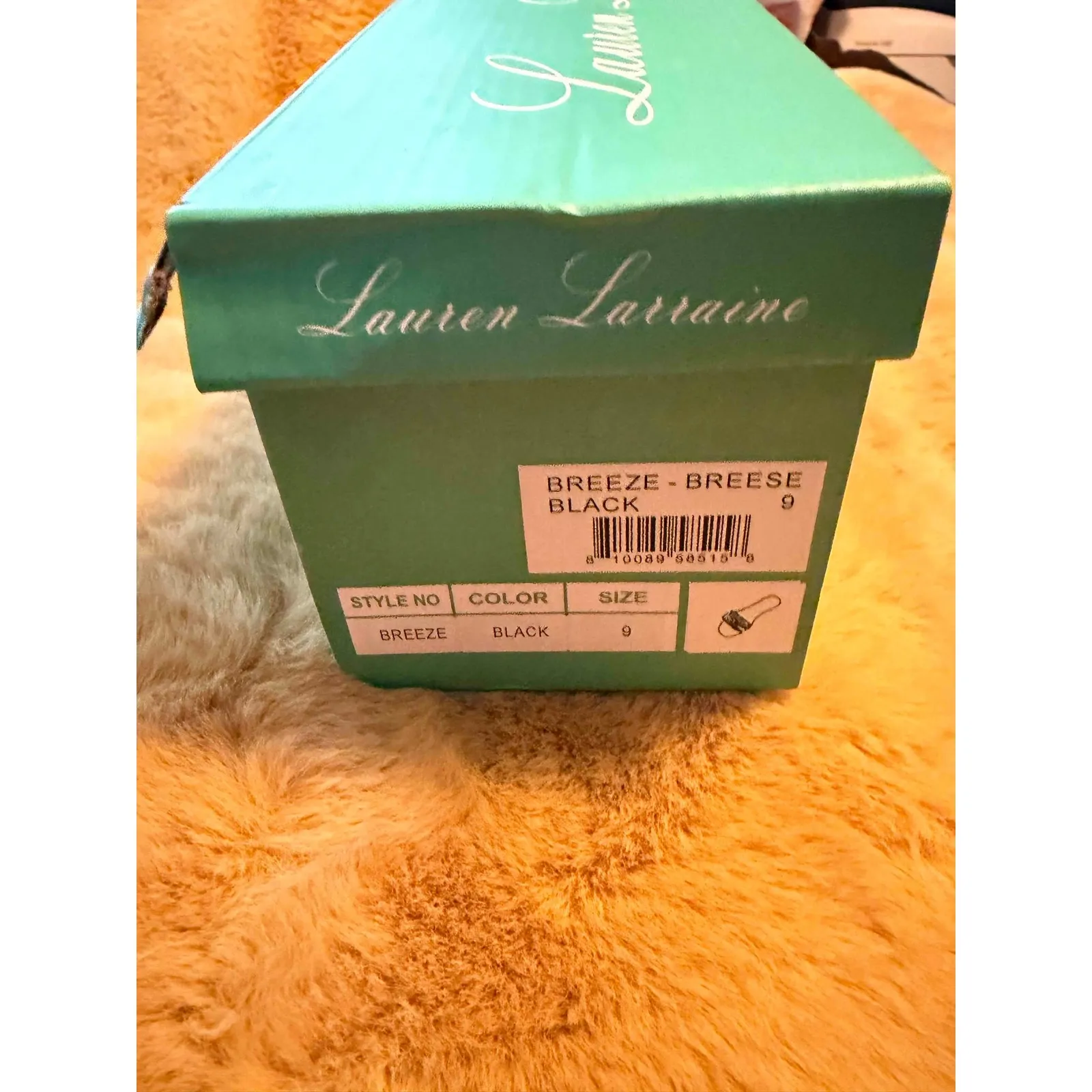 Lauren Lorraine Women's Breeze Black Rhinestone Bow Jelly Slide Sandals Size 9 - Image 4