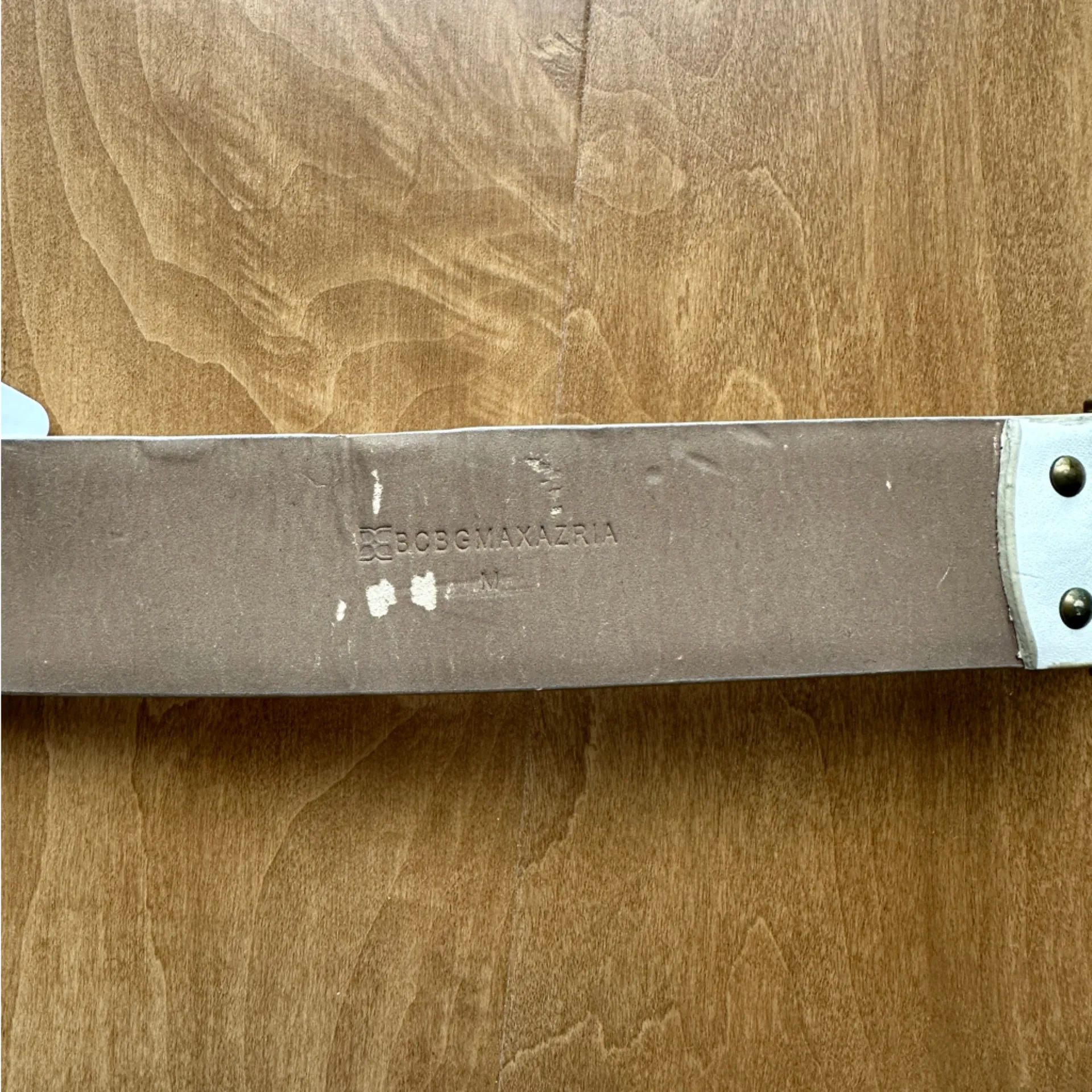 BCBGMaxAzria Hinge-Block Waist Belt, Size Medium, Black/White - Image 16