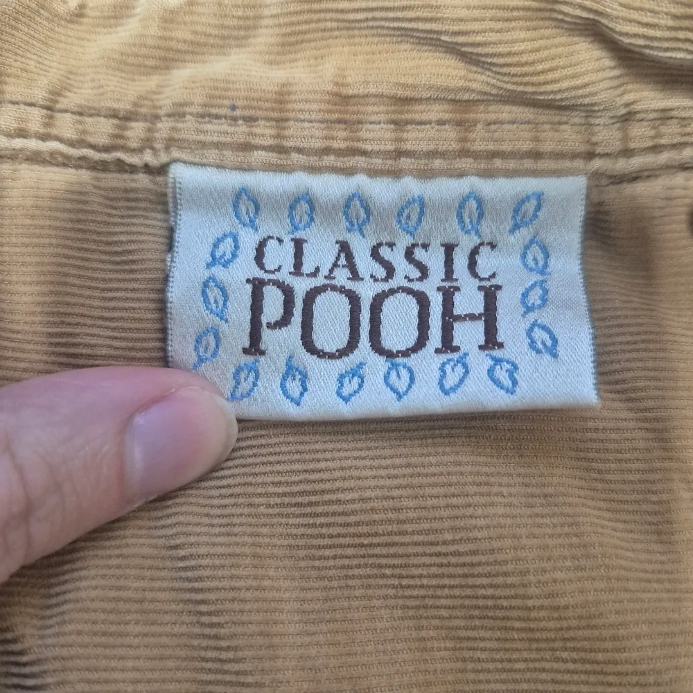 Disney Classic Pooh Vintage Cotton Button Down Shirt Embroidered No Size - Image 3
