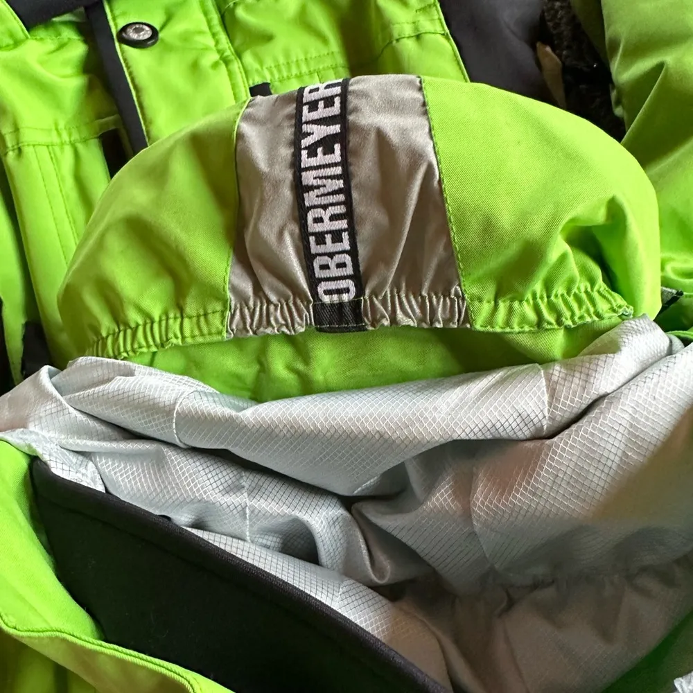 Obermeyer Bright Green Ski Snow Jacket Coat Womens Size 6 - Image 7