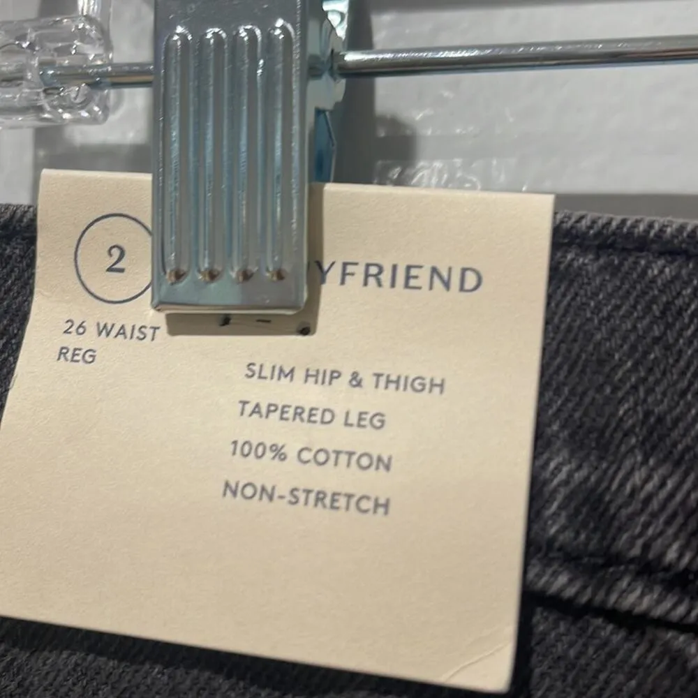 Universal Thread Boyfriend Jeans New with Tags Black Size 26/2 - Image 4