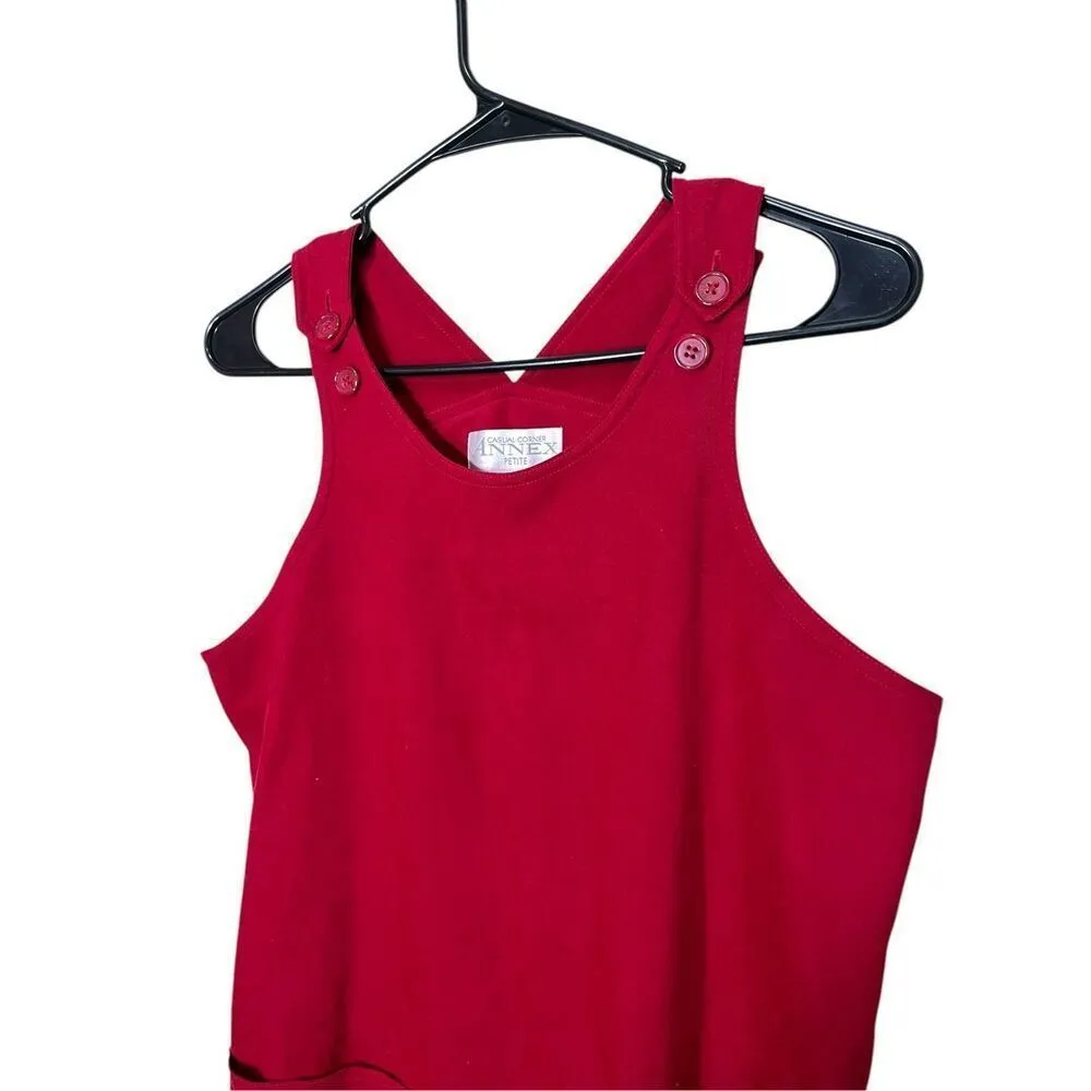 Vintage Casual Corner Annex Red Maxi Jumper Dress Size 10‎ - Image 5