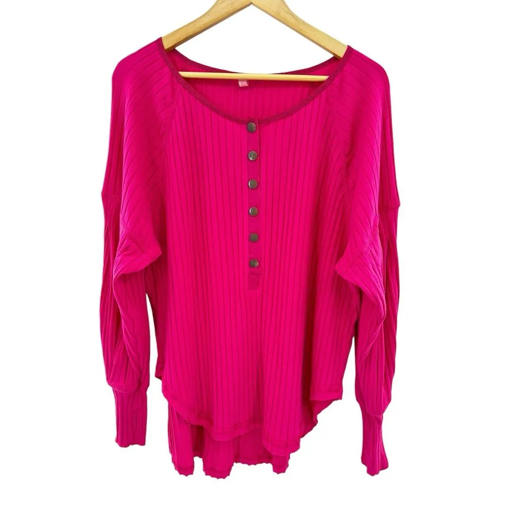 Free People FP Movement Bella Layer‎ Top Magenta size small - Image 5