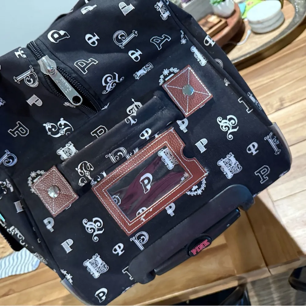 Victorias Secret Pink Rolling Duffle Bag Luggage - Image 6