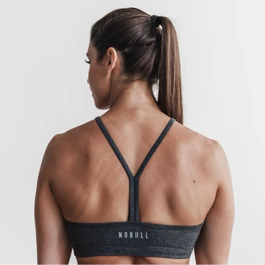 NWT NOBULL Women’s Halter Sports Bra - XS - Charcoal Matte - Image 3
