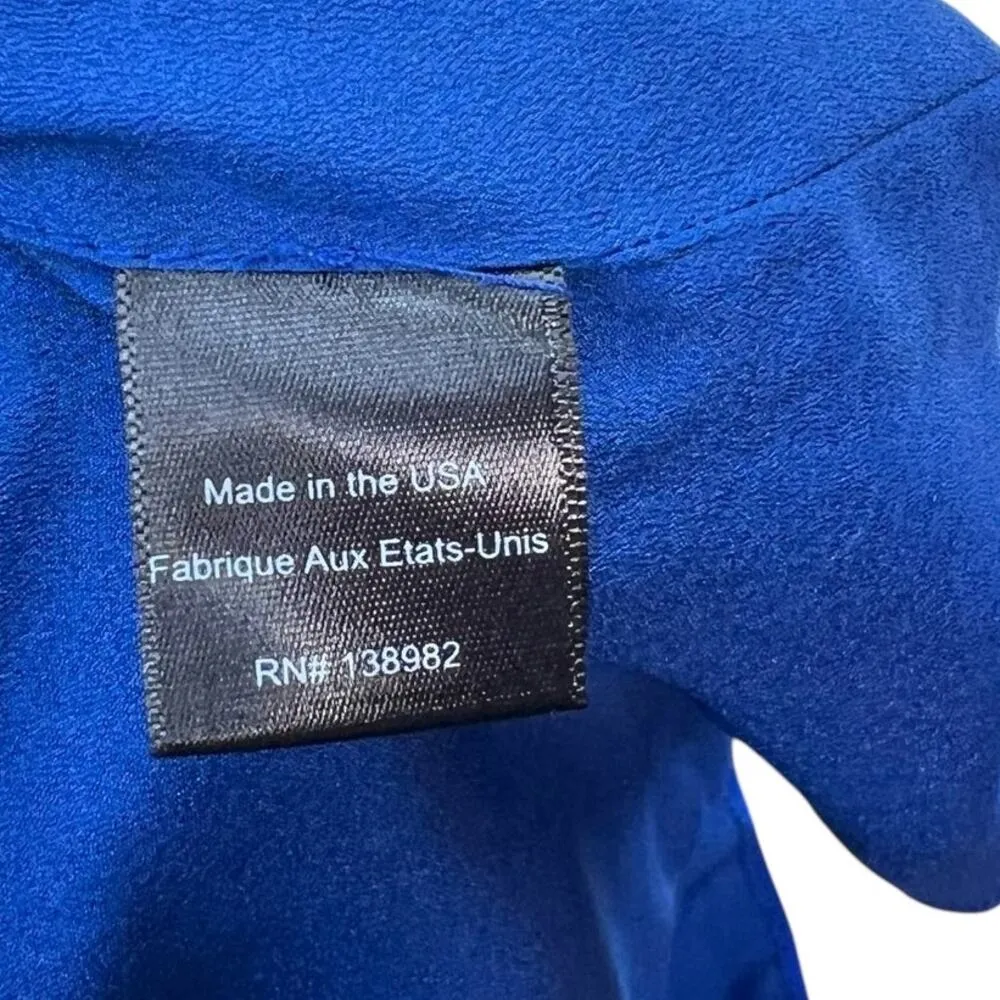 Dress the Population Cora Strappy Shoulder Sheath Dress Mini Cobalt Blue Size XS - Image 11