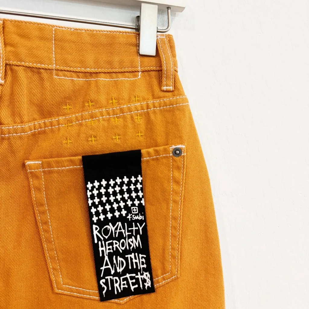 NWT Ksubi Womens‎ Super x Mini Flame Skirt in Orange Skater Grunge Size 26 - Image 9