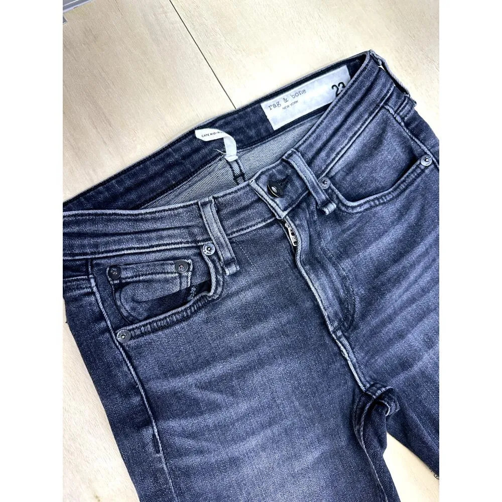 Rag & Bone Skinny Black 23 - Image 3