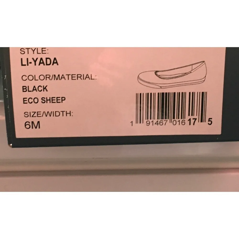 Lori Goldstein Collection- Black Leather‎ loafers Flat Slip On comfort size 6 M - Image 6