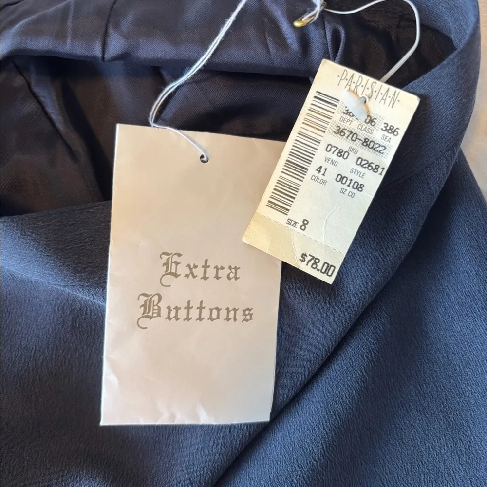 Parisian Signature Elegant Navy Women's Skirt Size 8 Blue - Image 6