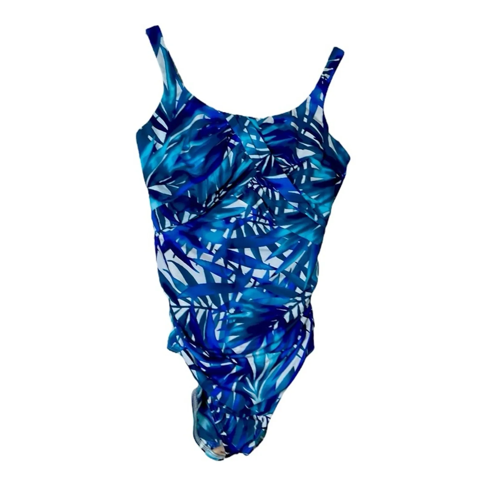 Lands’ End Swimsuit One Piece Built In Underwire Bra Slimming Women’s Size 12 - Image 12