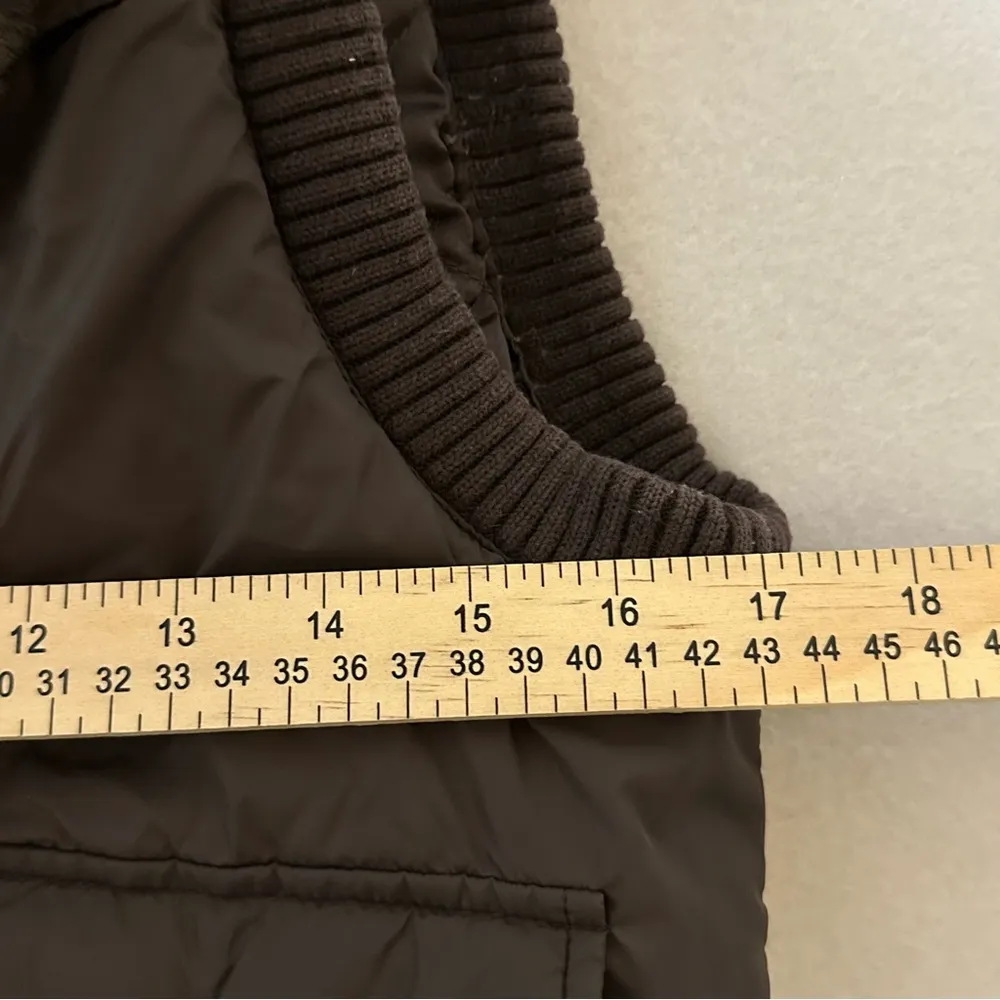 DKNY Active Women’s Vests Brown Faux Fur Warm Size S - Image 5