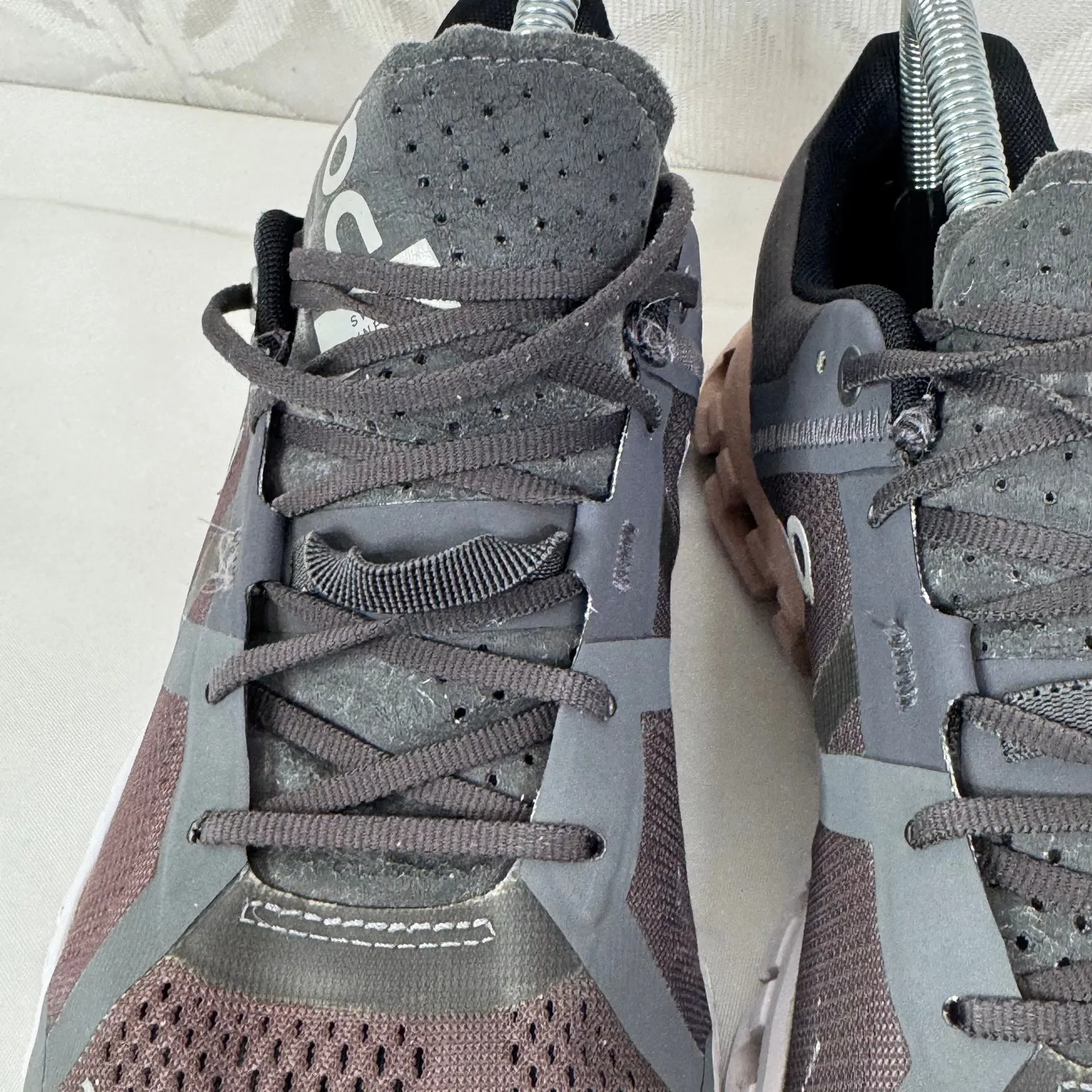 On Running Cloudflow 2.0 Rock Grey Rose Shoes Womens Size 9‎ Sneakers NO INSOLE! Gray - Image 6