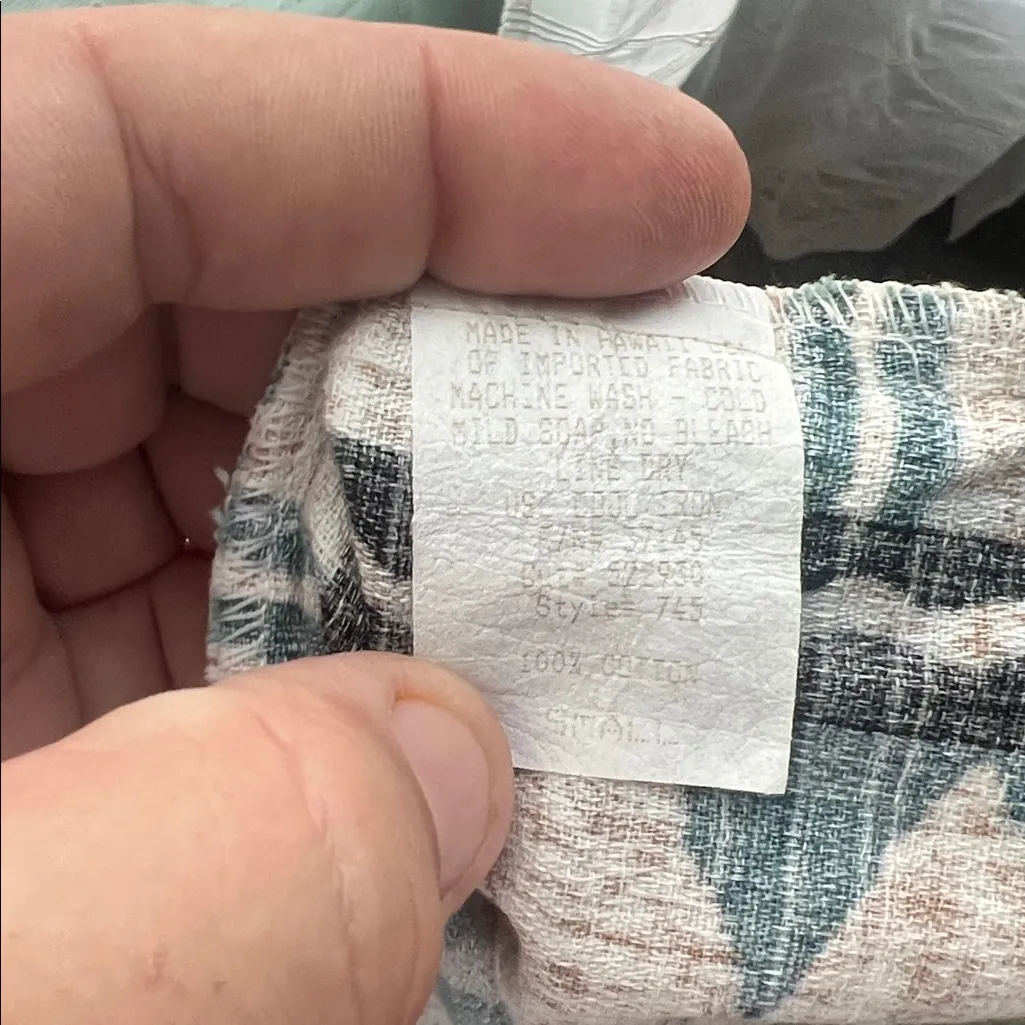 Hilo Hattie Women’s vintage wrap skort shorts tribal print, size Small # Green - Image 7