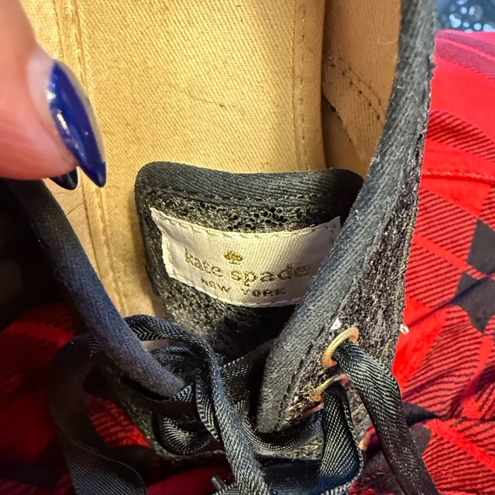 Kate Spade Keds black Glitter Flats​ - Image 7