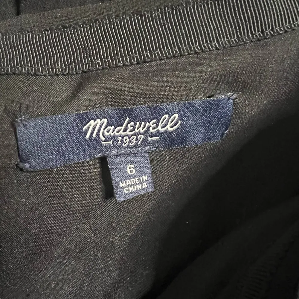 Madewell 1937 Pleated Georgette Mini Skirt 6 Women’s Black B2575 - Image 4