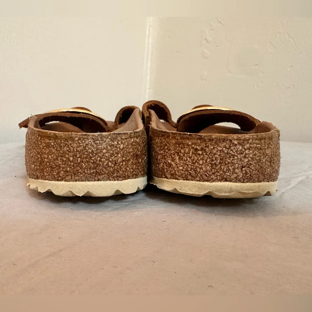 Birkenstock Madrid Big Buckle Sandals | Cognac Leather | Women’s 40 (9–9.5) - Image 4